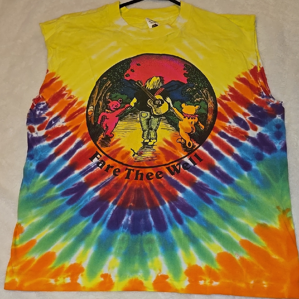 Grateful Dead Tie-Dye Unisex Shirt with Graphic Design .